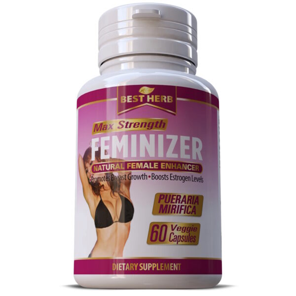 Feminizer Pueraria Mirifica Premium Best Herb Natural Herbal Supplement LGBT Breast Grow x 60 Capsules - Image 2