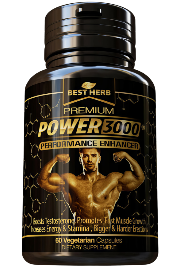 Power 3000 Performance Enhancer Best Herb Fast Muscle Growth Bodybuilding Weight Training Herbal Supplement - Image 2